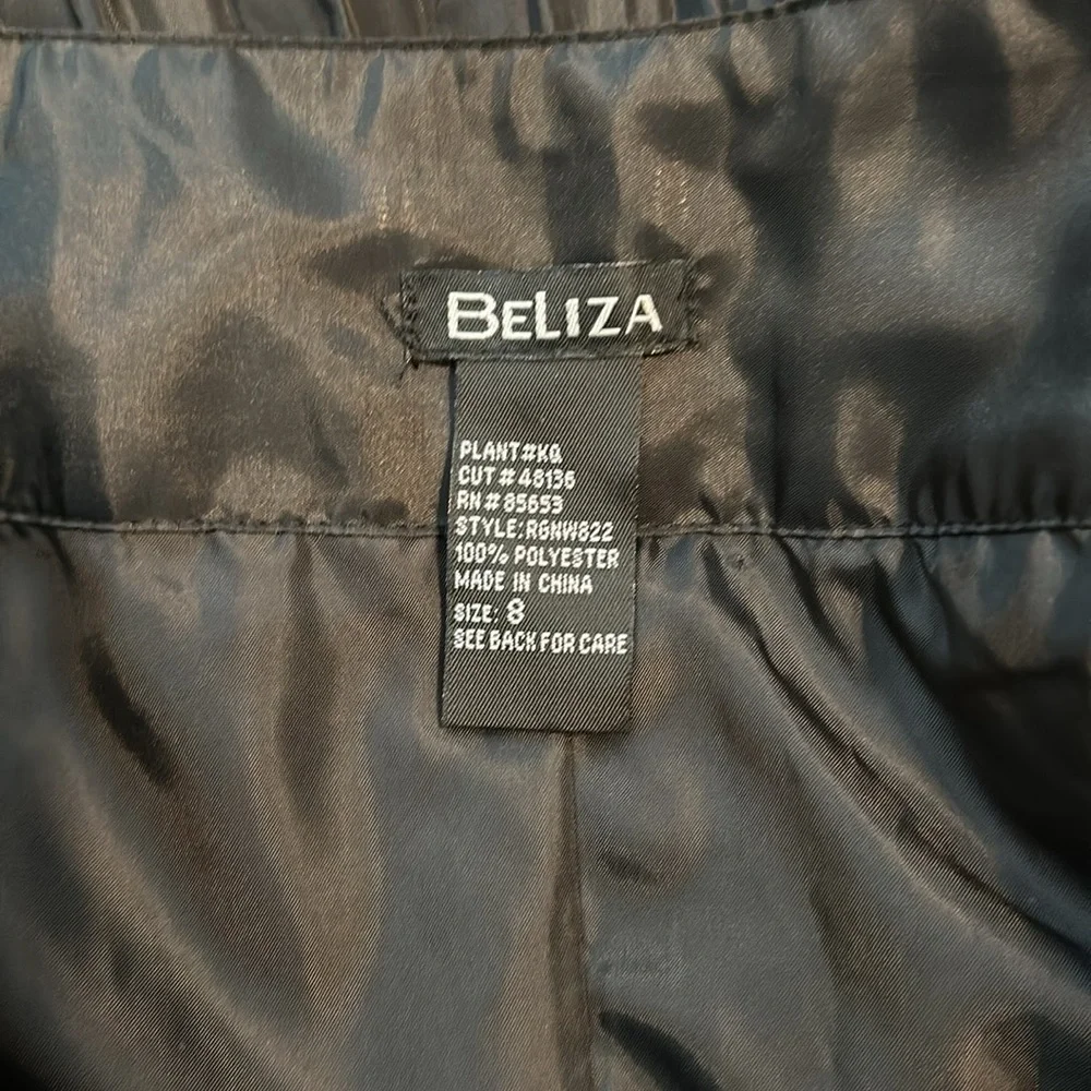 NWT BELIZA black midi skirt n
